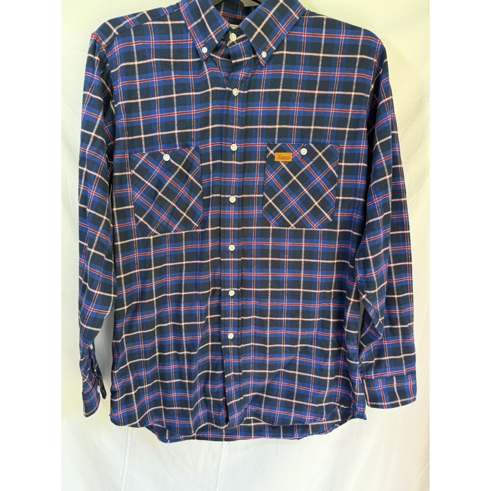 Scotsmen Trade Co Long Sleeve Button Up Flannel Shirt Size Medium